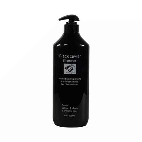 Using Black Caviar Shampoo Enriched with Caviar Extract for Deep Nourishment and Strength