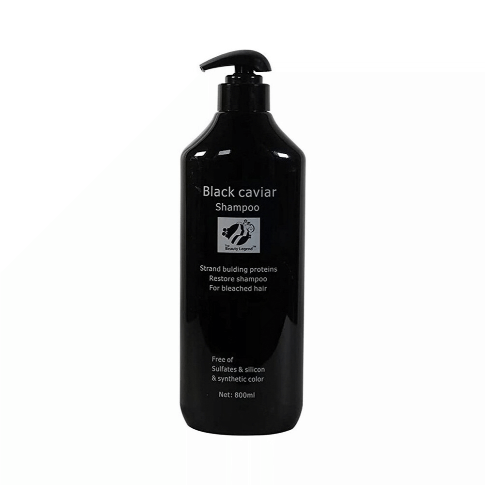 Using Black Caviar Shampoo Enriched with Caviar Extract for Deep Nourishment and Strength