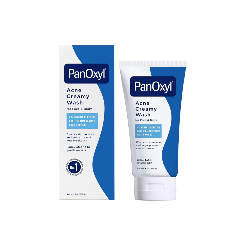 PanOxyl Antimicrobial Acne Creamy Wash – 4% Benzoyl Peroxide-170g/6 fl.oz