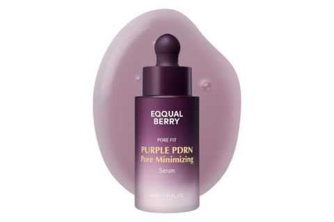 EQQUALBERRY Purple PDRN Pore Minimising Serum-30ml/1.01fl.oz Vegan Collagen & Peptides for Pore Refining & Skin Elasticity | Niacinamide & CICA Exosome for Calming | Korean Glass Skin