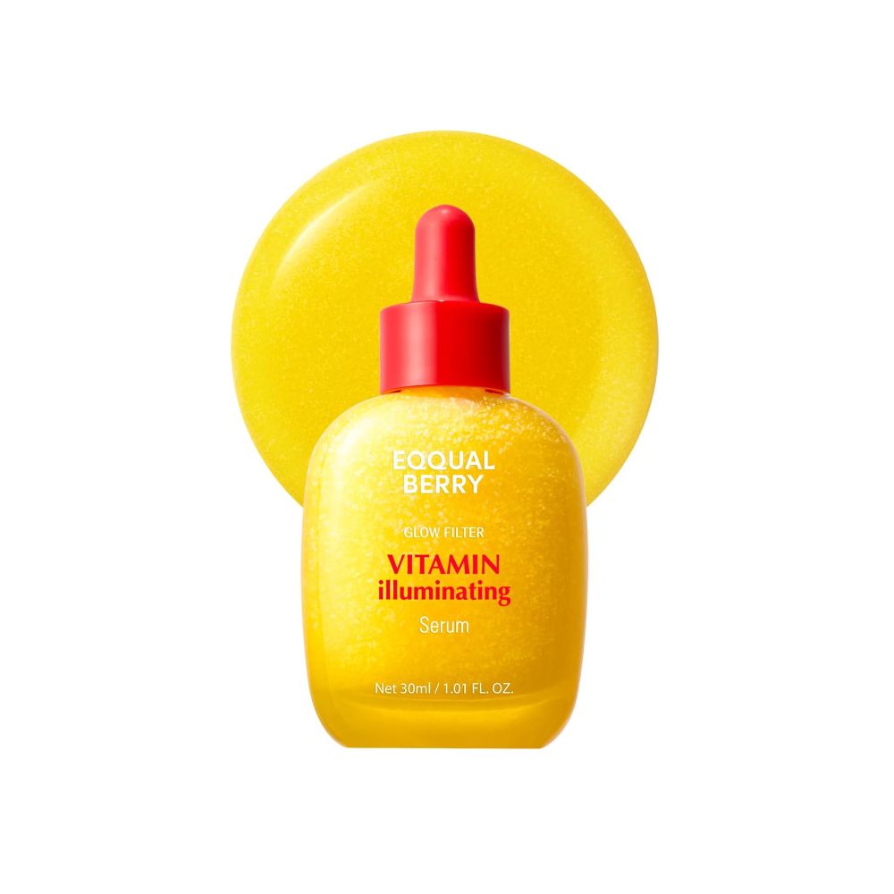 EQQUALBERRY Vitamin Illuminating Serum–30ml/1.01fl.oz Brightening Vitamin C with Niacinamide, Strengthens Skin Barrier & Hydrates with Ceramide & Hyaluronic Acid