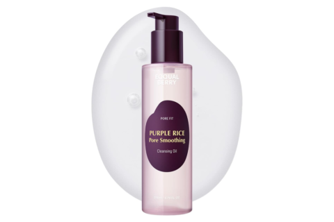 EQQUALBERRY Purple Rice Pore Smoothing Cleansing Oil–200ml/6.76fl.oz  Deep Cleansing for Pores & Blackheads | Korean Oil Cleanser for Face & Makeup Remover