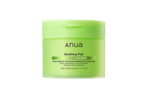 Anua Azelaic 10 Hyaluron Redness Soothing (90-Pad)–230ml/7.77fl.oz Soothing Relief for Sensitive Skin with Azelaic Acid